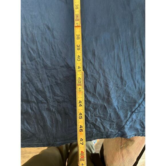 Von Troska Sydney Blue Sleeveless pure silk Maxi Dress Size Medium - Picture 8 of 8